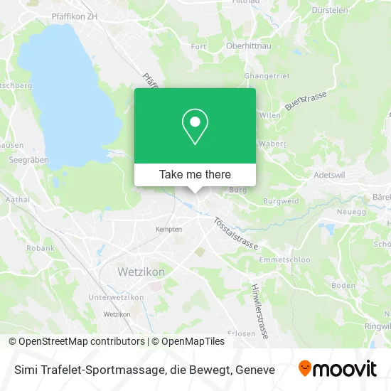 Simi Trafelet-Sportmassage, die Bewegt map