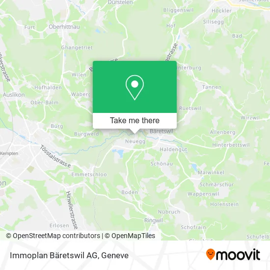 Immoplan Bäretswil AG map