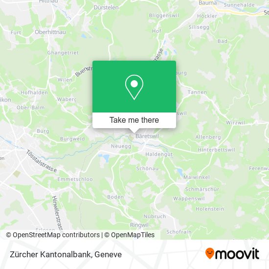 Zürcher Kantonalbank map