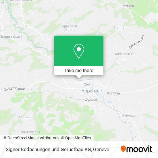 Signer Bedachungen und Gerüstbau AG map