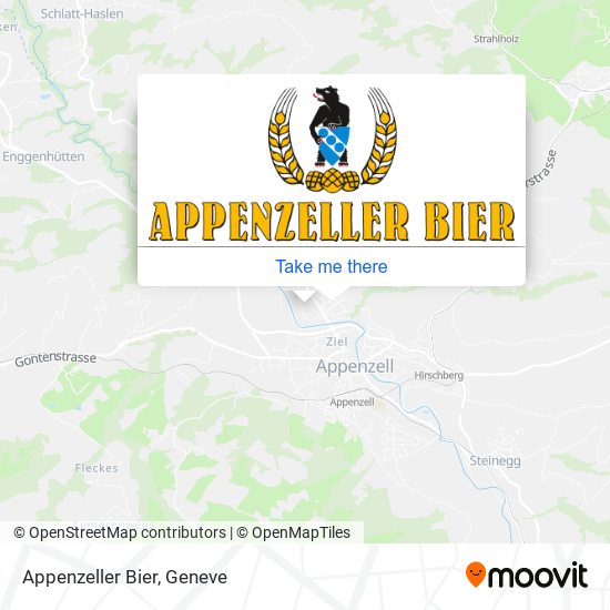 Appenzeller Bier map