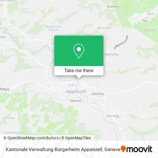 Kantonale Verwaltung Bürgerheim Appenzell map