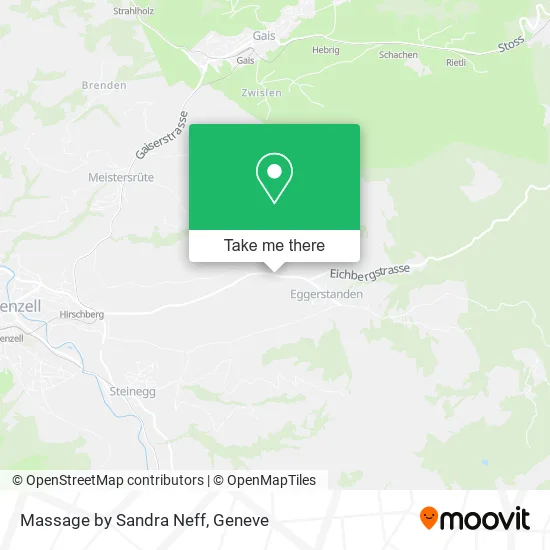 Massage by Sandra Neff map