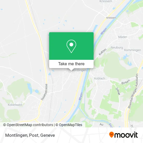 Montlingen, Post map