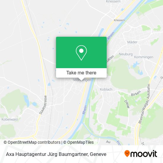 Axa Hauptagentur Jürg Baumgartner map
