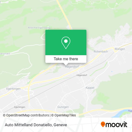 Auto Mittelland Donatiello map