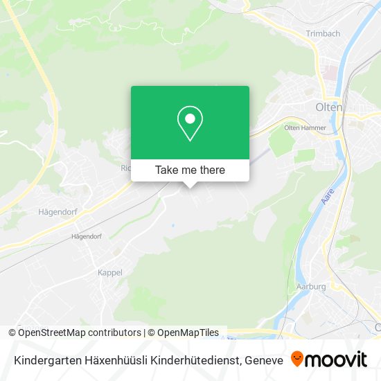 Kindergarten Häxenhüüsli Kinderhütedienst map