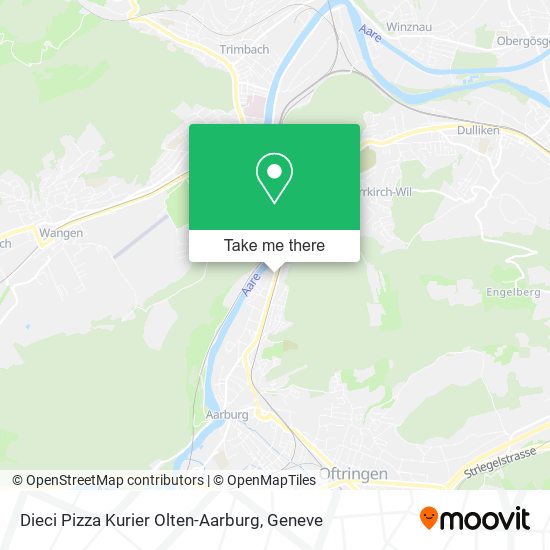 Dieci Pizza Kurier Olten-Aarburg map