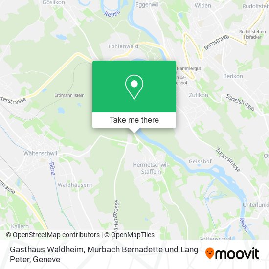 Gasthaus Waldheim, Murbach Bernadette und Lang Peter map