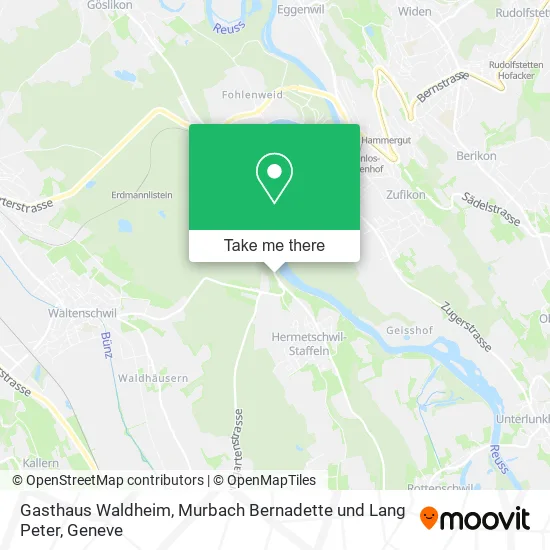 Gasthaus Waldheim, Murbach Bernadette und Lang Peter map