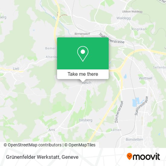 Grünenfelder Werkstatt map