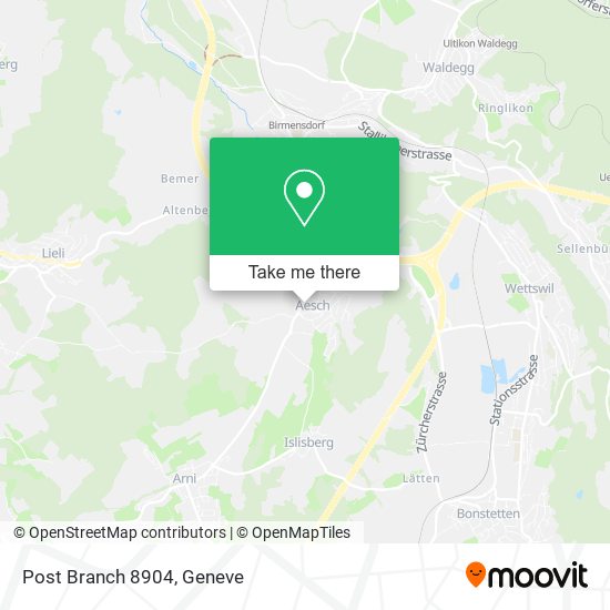 Post Branch 8904 map
