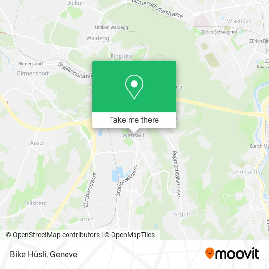 Bike Hüsli map