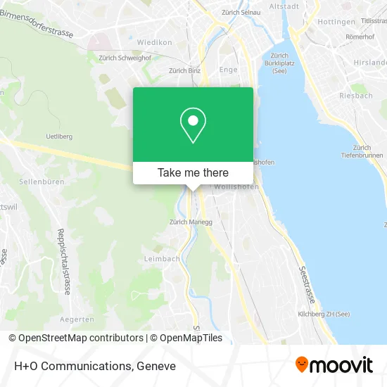 H+O Communications map