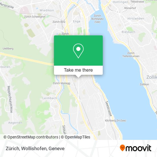 Zürich, Wollishofen map