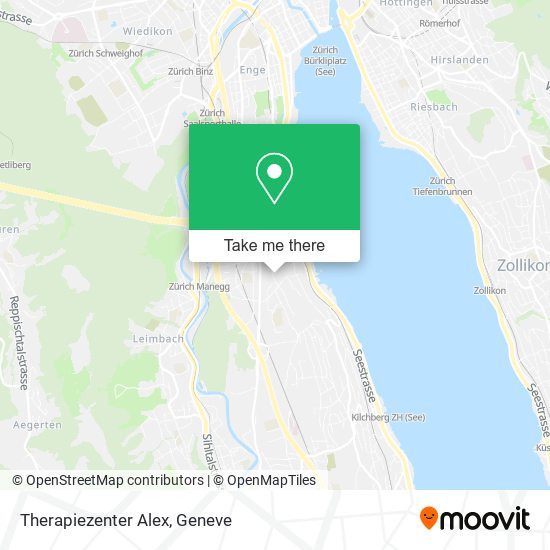 Therapiezenter Alex map