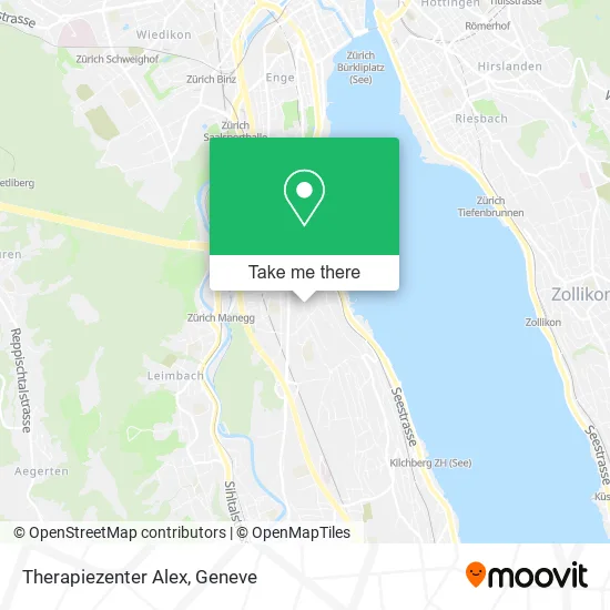 Therapiezenter Alex map