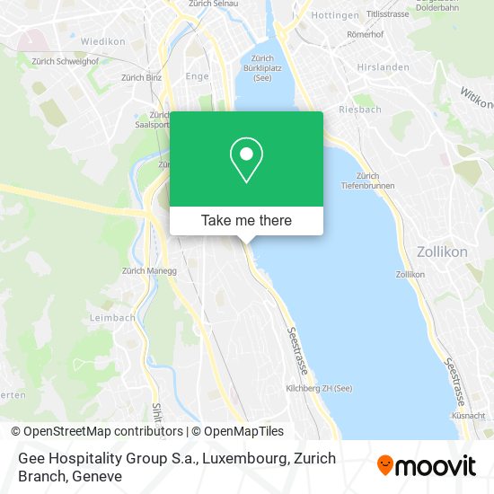 Gee Hospitality Group S.a., Luxembourg, Zurich Branch map