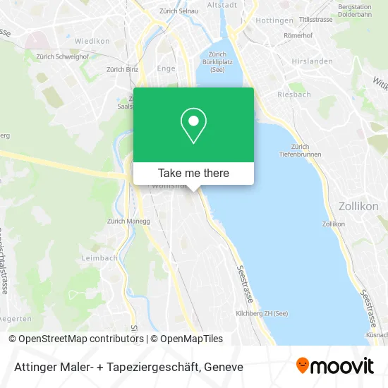 Attinger Maler- + Tapeziergeschäft map