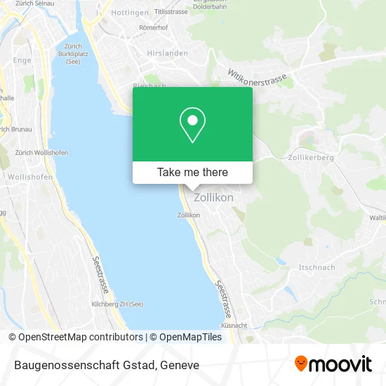 Baugenossenschaft Gstad map