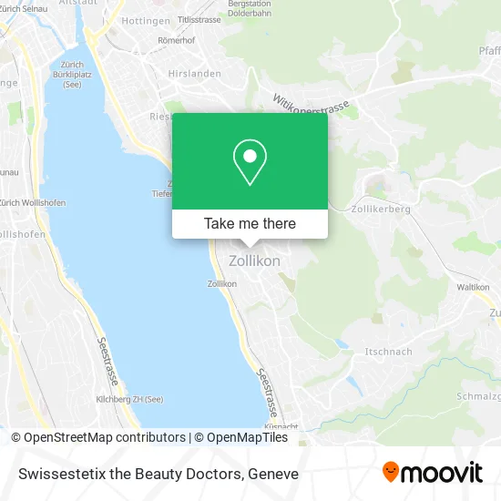Swissestetix the Beauty Doctors map