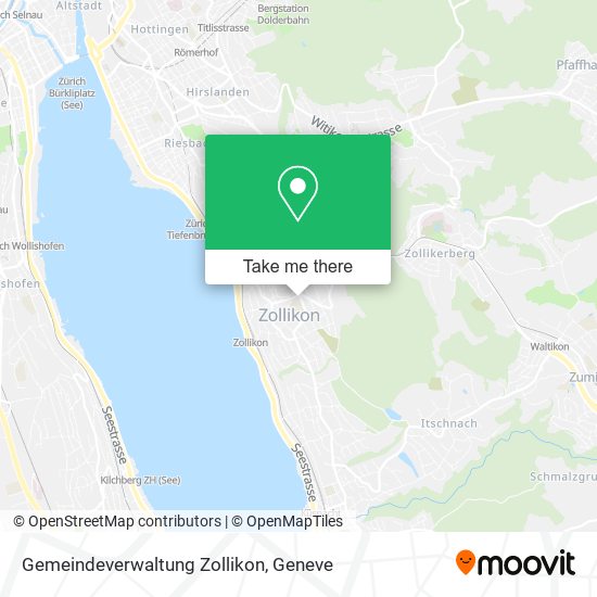 Gemeindeverwaltung Zollikon map