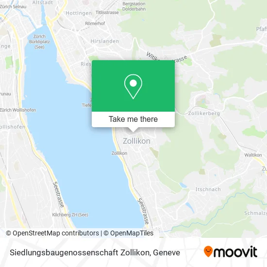 Siedlungsbaugenossenschaft Zollikon map