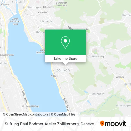Stiftung Paul Bodmer-Atelier Zollikerberg map