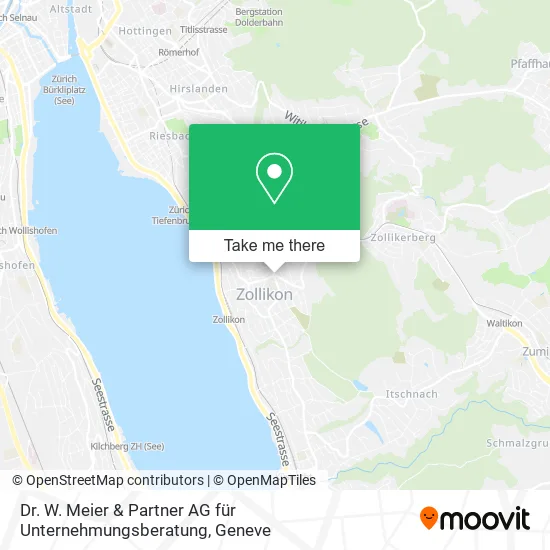 Dr. W. Meier & Partner AG für Unternehmungsberatung map