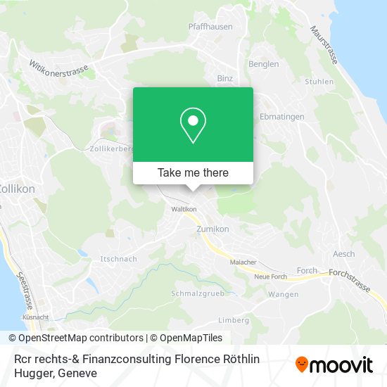 Rcr rechts-& Finanzconsulting Florence Röthlin Hugger map