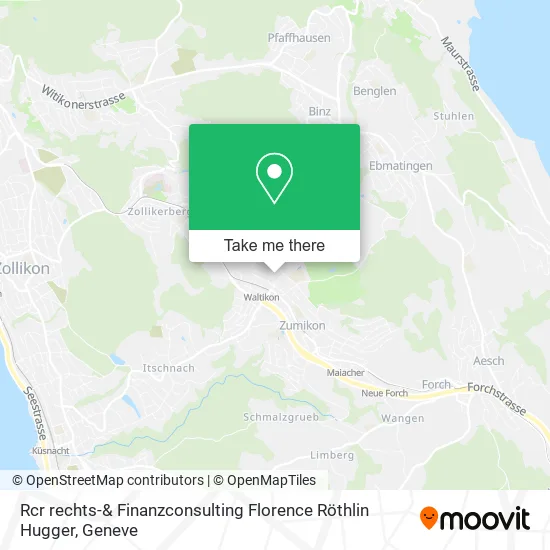 Rcr rechts-& Finanzconsulting Florence Röthlin Hugger map