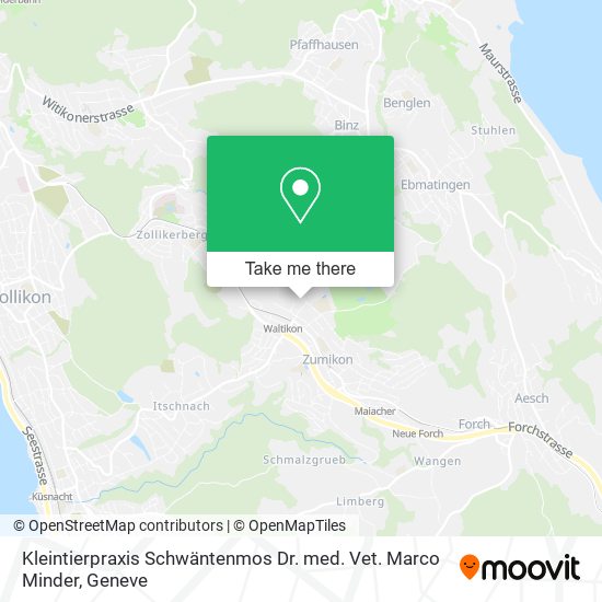 Kleintierpraxis Schwäntenmos Dr. med. Vet. Marco Minder map