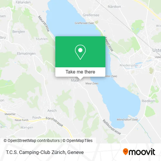 T.C.S. Camping-Club Zürich map
