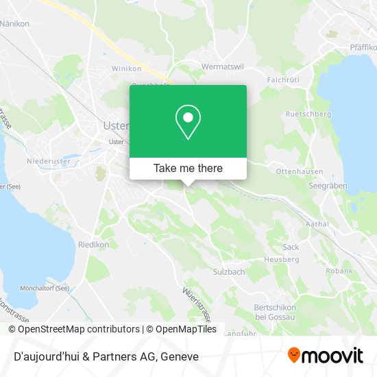 D'aujourd'hui & Partners AG map