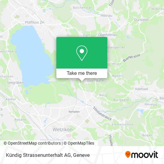 Kündig Strassenunterhalt AG map
