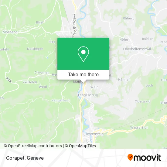 Corapet map
