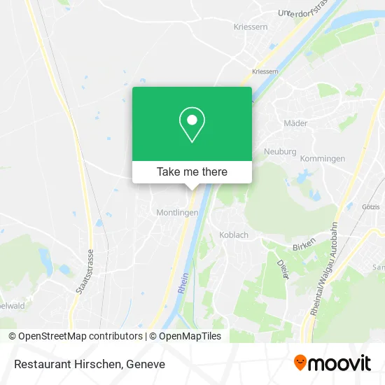 Restaurant Hirschen map