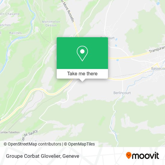 Groupe Corbat Glovelier map