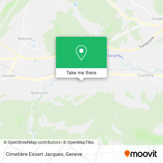Cimetière Essert Jacques map