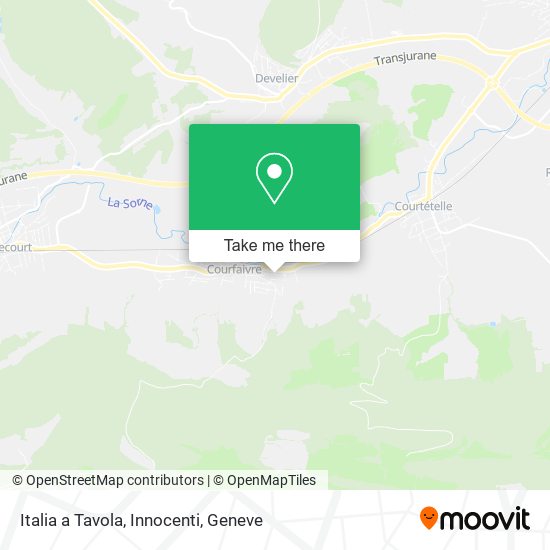 Italia a Tavola, Innocenti map
