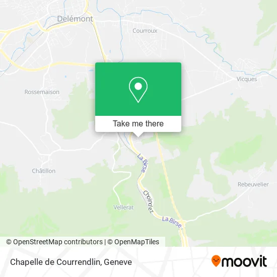 Chapelle de Courrendlin map