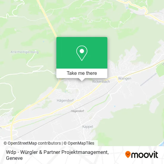 Wdp - Würgler & Partner Projektmanagement map