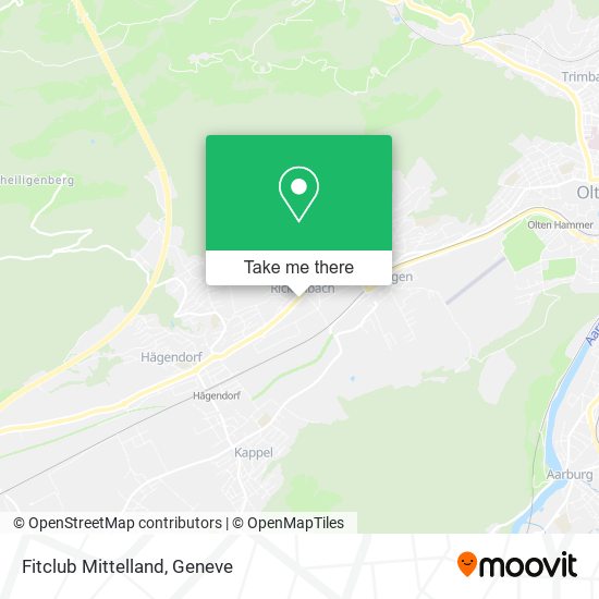 Fitclub Mittelland map