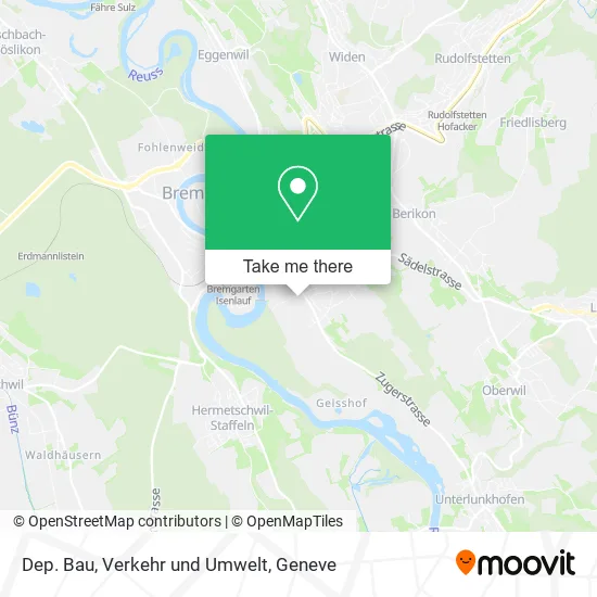 Dep. Bau, Verkehr und Umwelt map