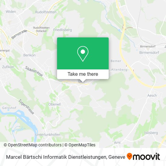 Marcel Bärtschi Informatik Dienstleistungen map