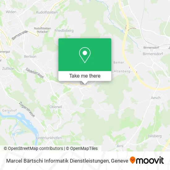 Marcel Bärtschi Informatik Dienstleistungen map