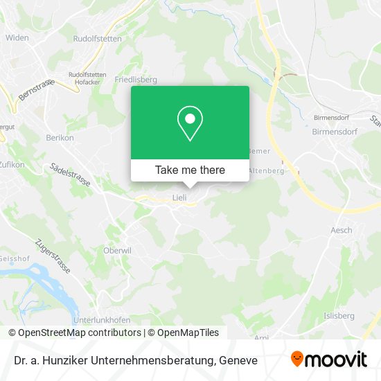 Dr. a. Hunziker Unternehmensberatung map