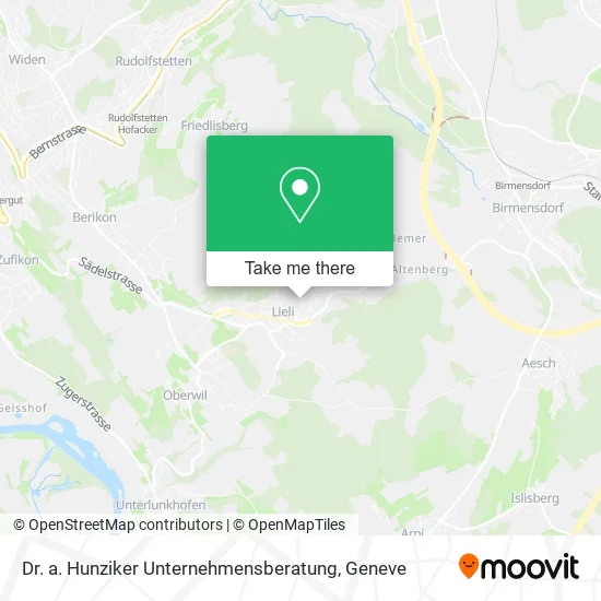 Dr. a. Hunziker Unternehmensberatung map