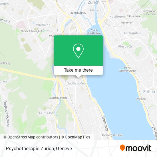 Psychotherapie Zürich map