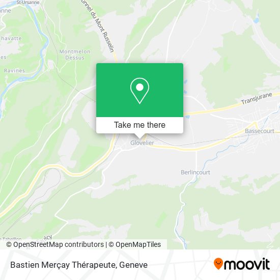 Bastien Merçay Thérapeute map